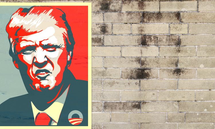 Trump Plakat Wand