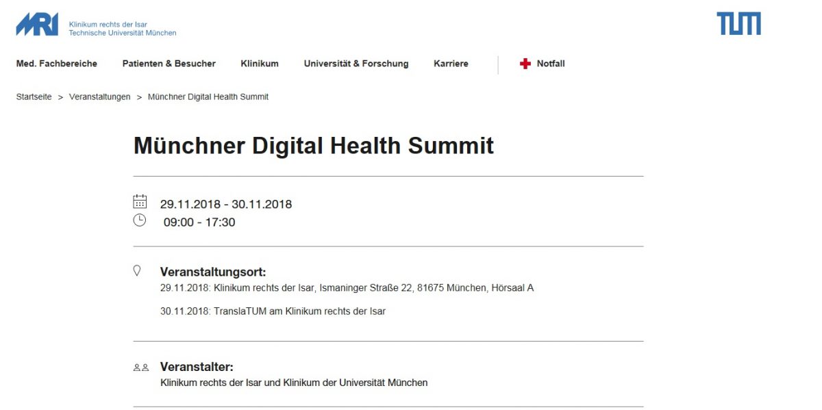 Münchner Digital Health Summit