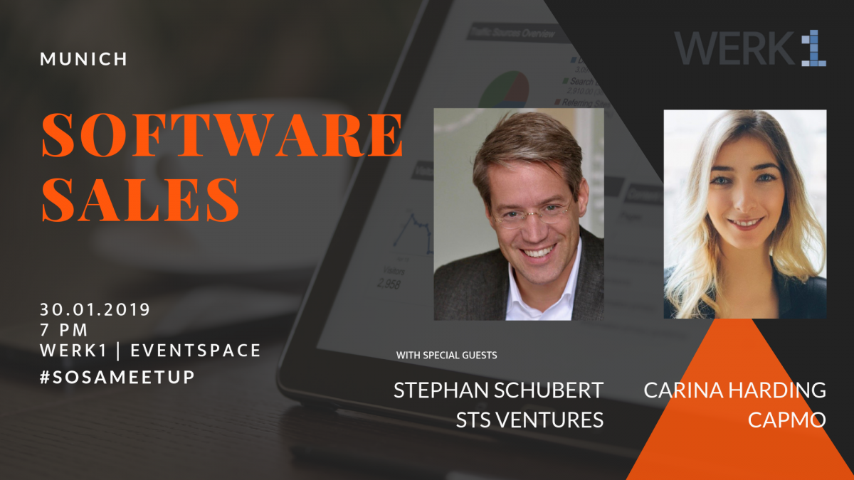 Software Sales Meetup mit Investor Stephan Schubert und Carina Harding (Capmo)