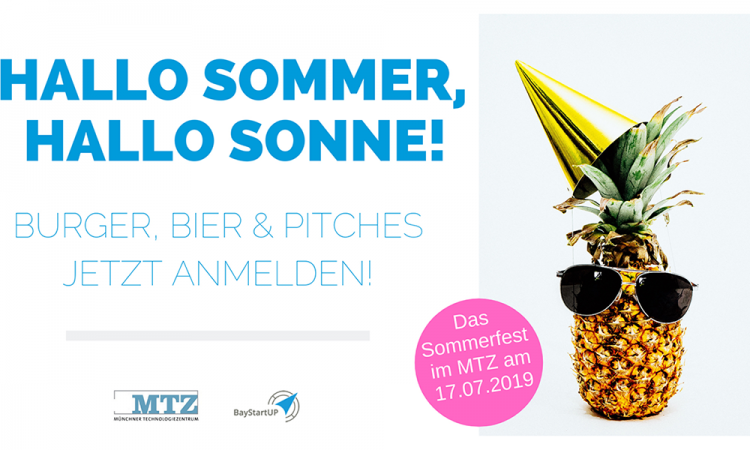 Sommerfest von BayStartUP und dem MTZ am 17. Juli 2019