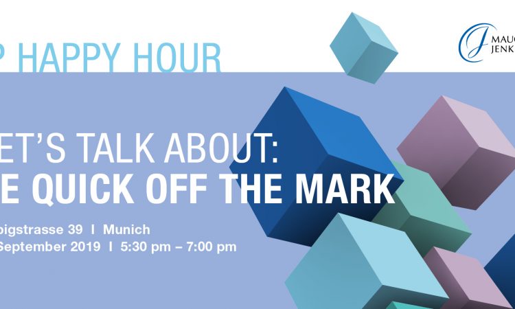 IP Happy Hour: "Be quick off the mark - Advice for trade mark protection"