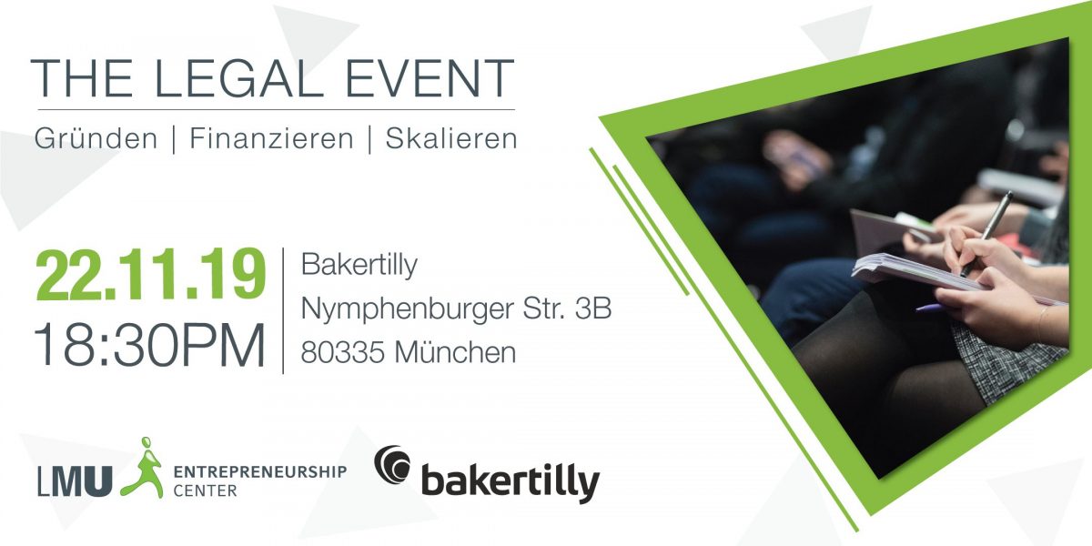 The Legal Event - Kooperationsevent LMU EC & Baker Tilly