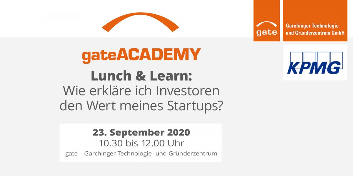 Lunch & Learn: Wie erkläre ich Investoren den Wert meines Startups?