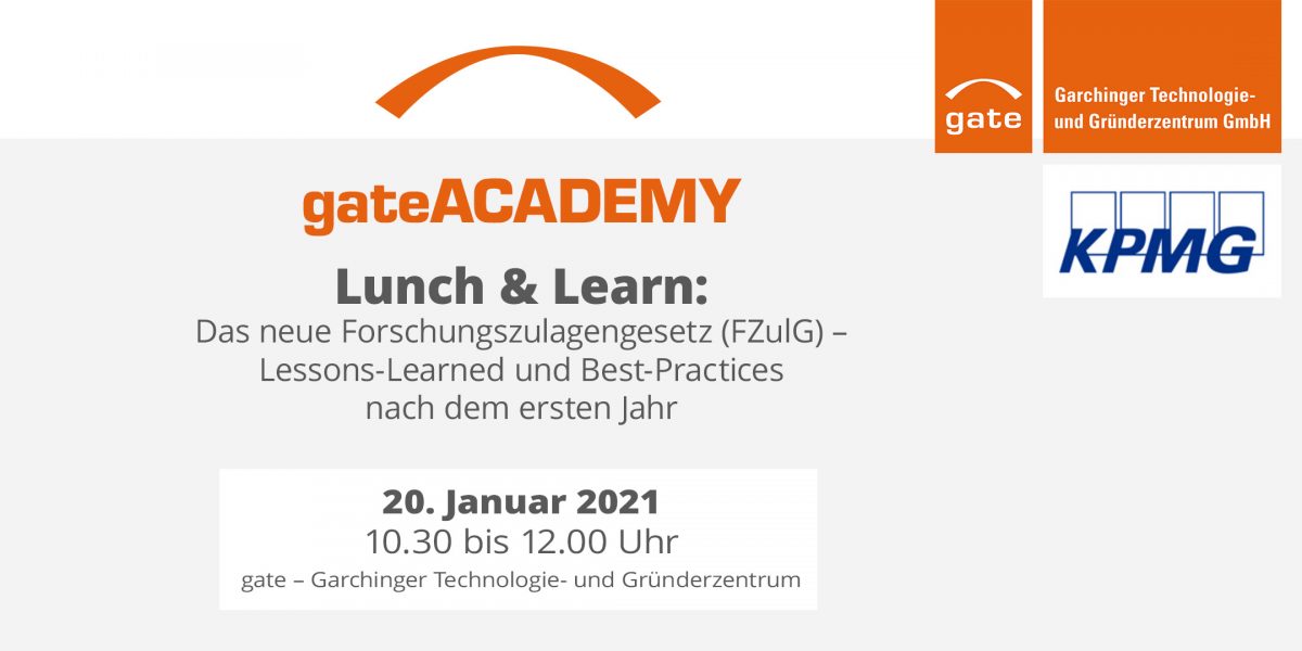 Lunch & Learn: Das neue Forschungszulagengesetz