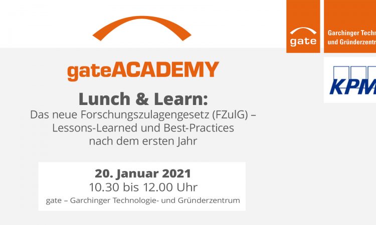 Lunch & Learn: Das neue Forschungszulagengesetz