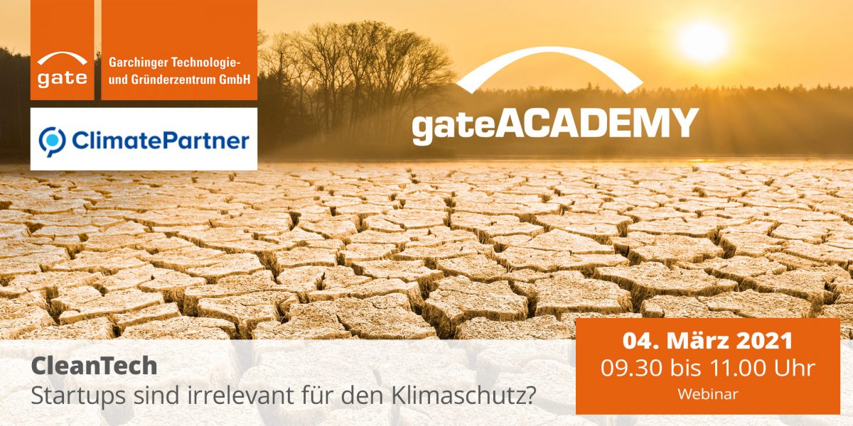 gateACADEMY - Startups sind irrelevant für den Klimaschutz?