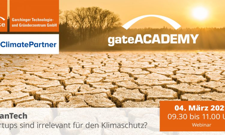 gateACADEMY - Startups sind irrelevant für den Klimaschutz?