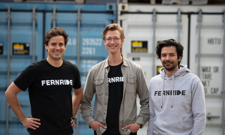 Die Fernride-Gründer Max Fisser, Hendrik Kramer und Jean-Michael Georg (v.l.)