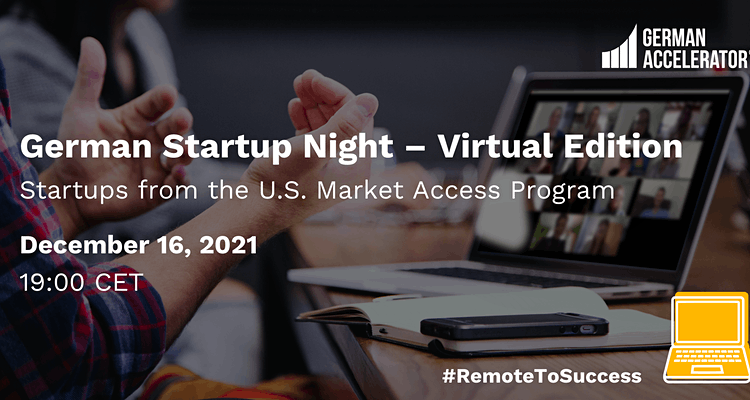 German Startup Night - Virtual Edition - U.S.