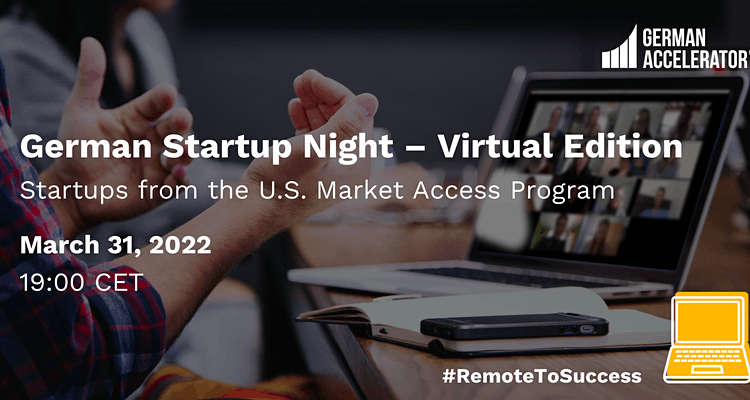 German Startup Night - Virtual Edition - U.S.