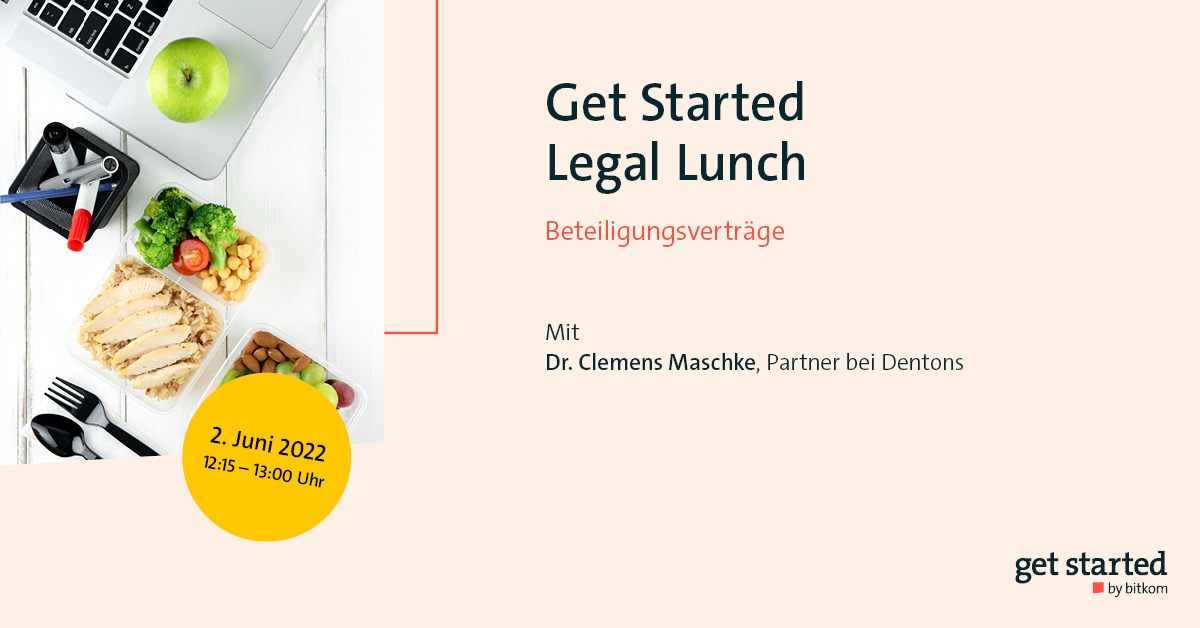 Get Started Legal Lunch zu Beteiligungsverträgen