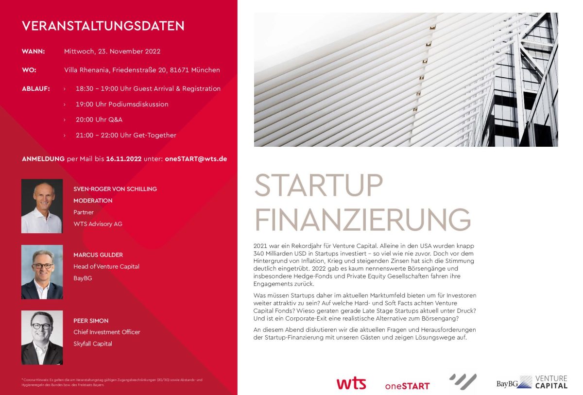 oneSTART - Startup Finanzierung