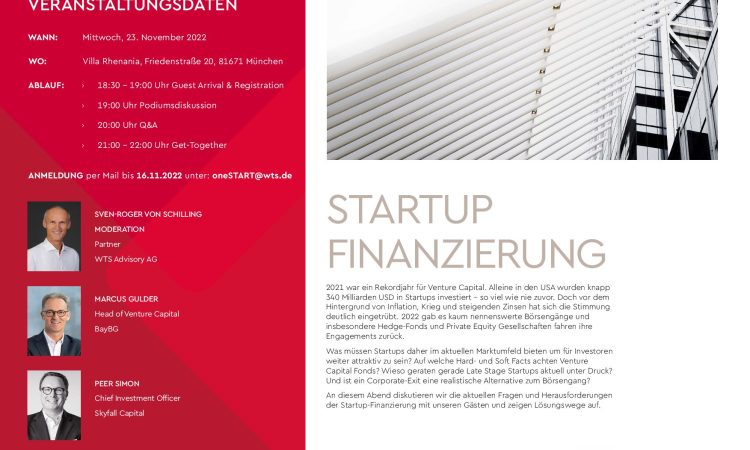 oneSTART - Startup Finanzierung