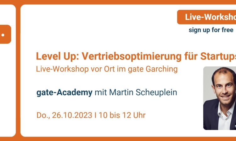 gate-Academy: Level Up - Vertriebsoptimierung für Startups